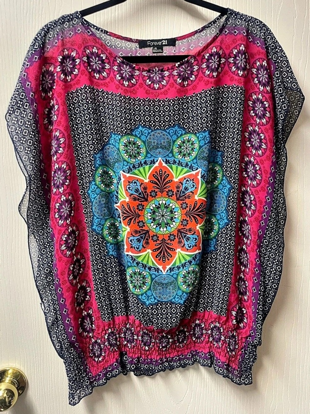 Forever 21 Boho Colorful Tunic Top